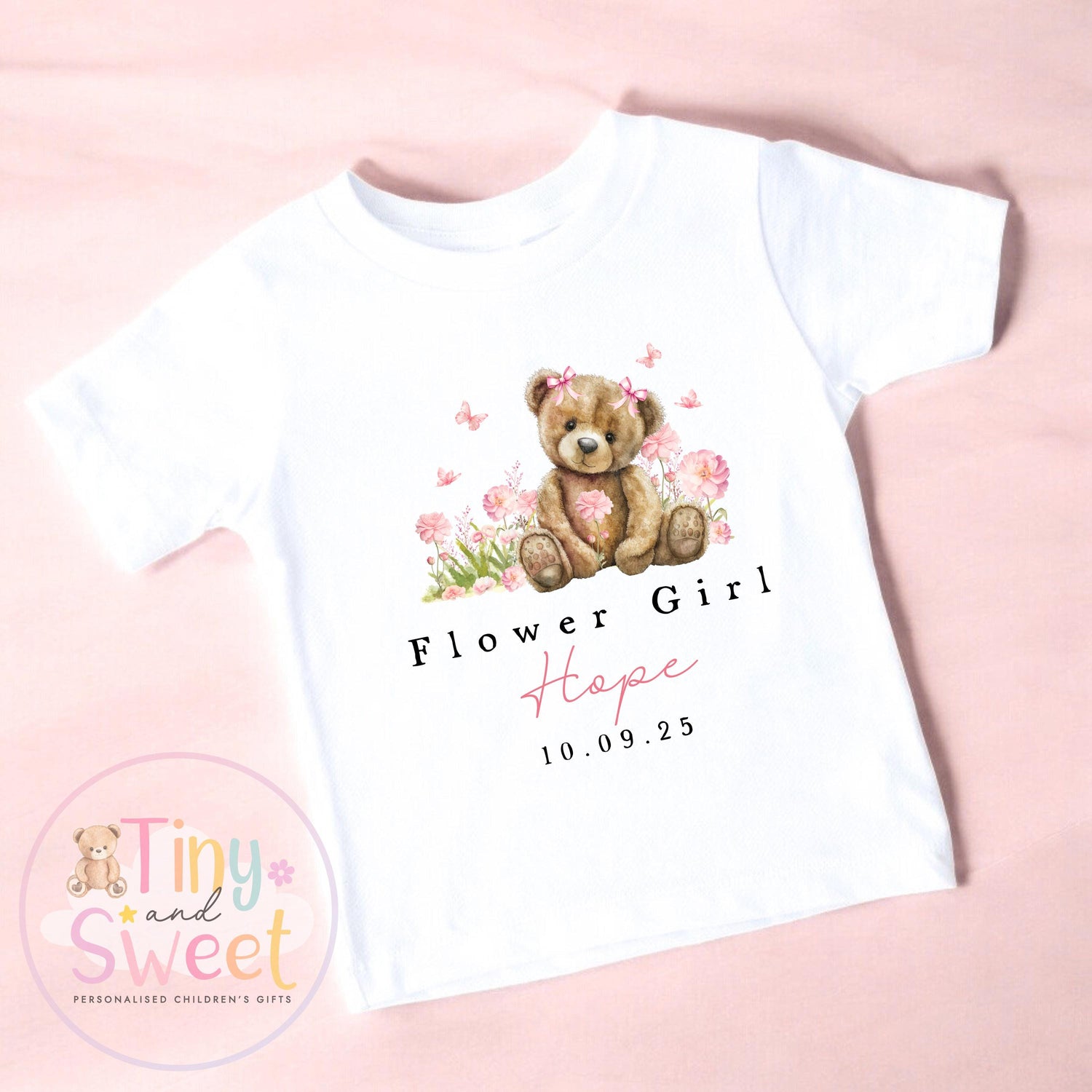Flower Girl T Shirt, Baby Flower Girl Tee, Flower Girl Top, Will you be my flower girl, Flower Girl Gift, Floral T Shirt