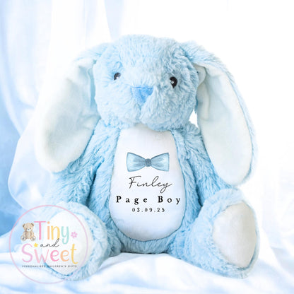 Personalised Page Boy Bunny, Page Boy Gift, Will you be my Page Boy Bunny, Personalised Soft Toy, Page Boy Proposal, Wedding