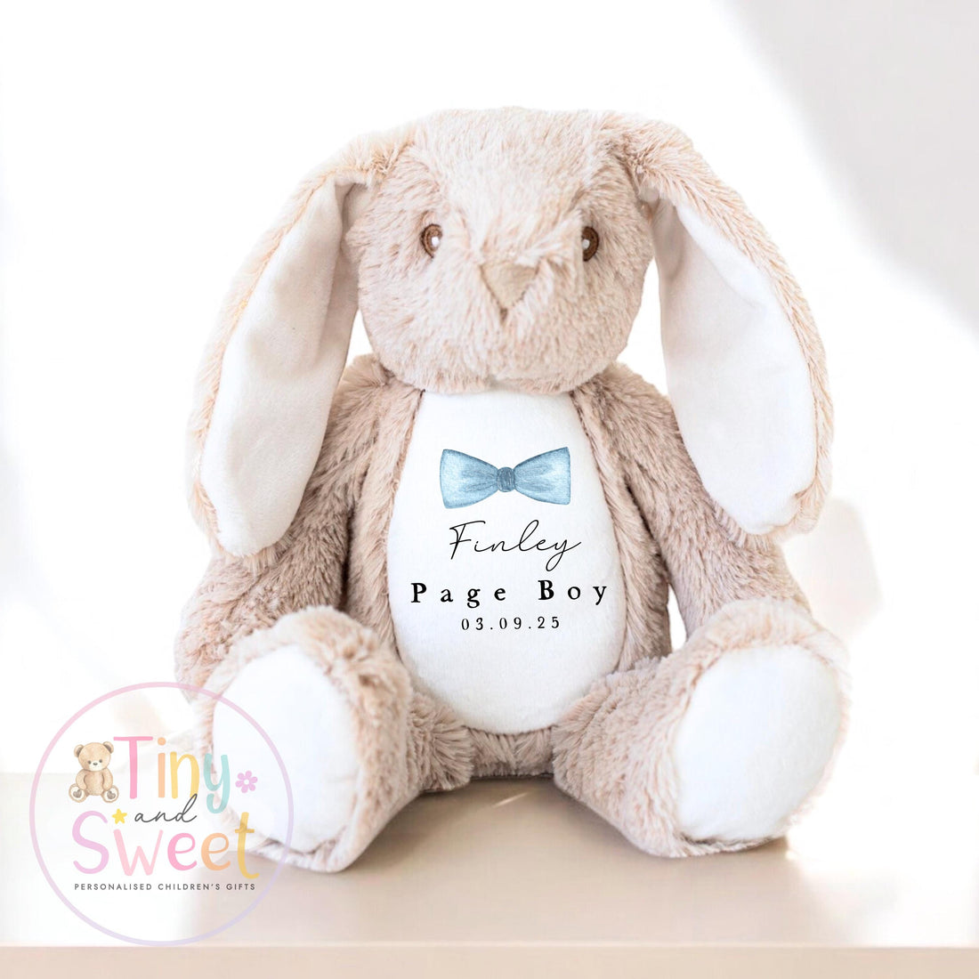 Personalised Page Boy Bunny, Page Boy Gift, Will you be my Page Boy Bunny, Personalised Soft Toy, Page Boy Proposal, Wedding