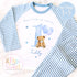 Personalised Birthday Pyjamas - Blue Number Teddy Bear