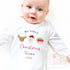 First Christmas Baby Grow , My First Christmas, Custom Name Sleepsuit, Baby’s First Christmas, Personalised Christmas Baby Outfit