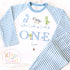 Personalised Blue Dinosaur Pyjamas, Blue Birthday Dino Pyjamas, When i wake up i&