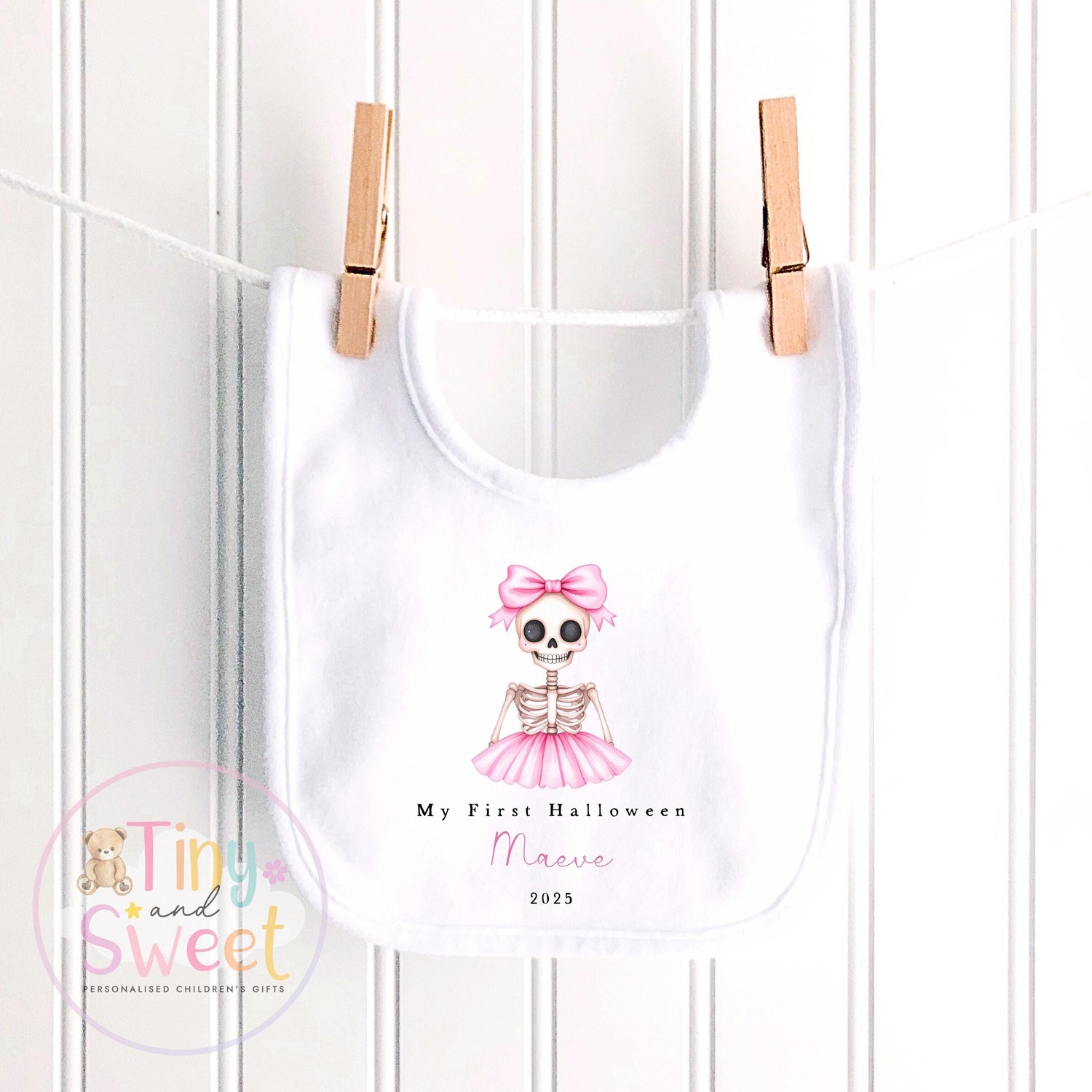 First Halloween Sleepsuit, Pink Baby 1st Halloween Gift Idea, 1st Halloween Babygrow, Halloween Outfit for baby, Halloween costume