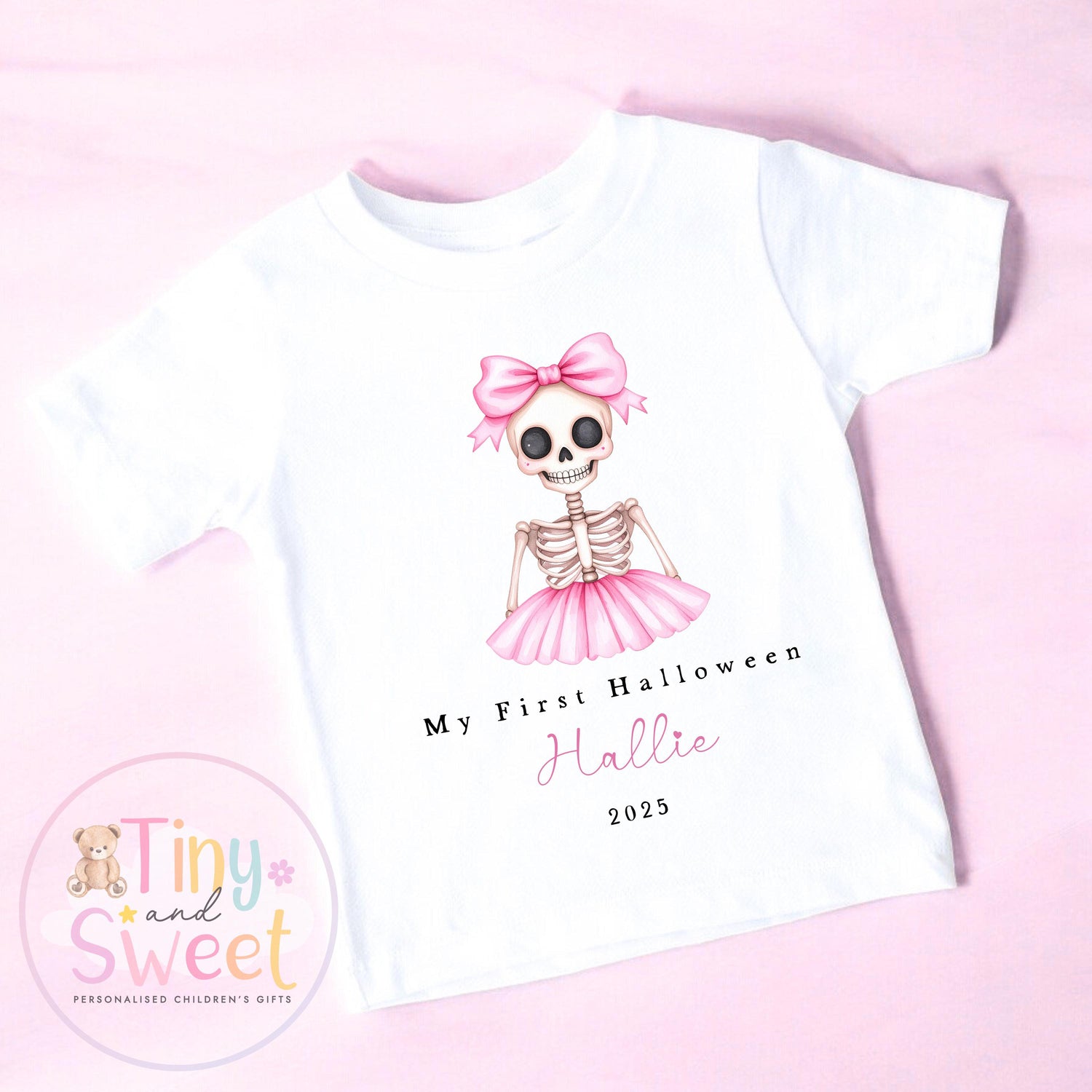 First Halloween Sleepsuit, Pink Baby 1st Halloween Gift Idea, 1st Halloween Babygrow, Halloween Outfit for baby, Halloween costume