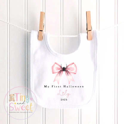 First Halloween Sleepsuit, Pink Baby 1st Halloween Gift Idea, 1st Halloween Babygrow, Halloween Outfit for baby, Halloween costume