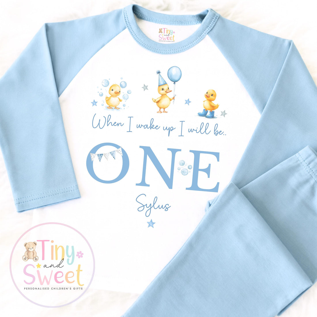 Blue Ducky Personalised Birthday Pyjamas