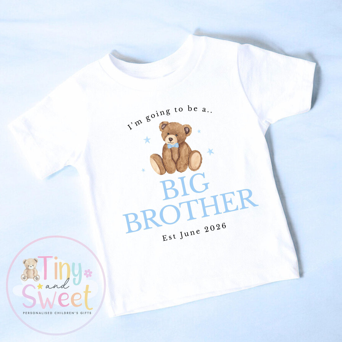 Big Brother Personalised T-shirt - Big Brother Announcement - Promoted to Big Brother - Sibling Announcement - Big Brother Gift