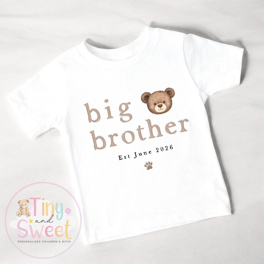 Big Brother Personalised T-shirt - Big Brother Announcement - Promoted to Big Brother - Sibling Announcement - Big Brother Gift
