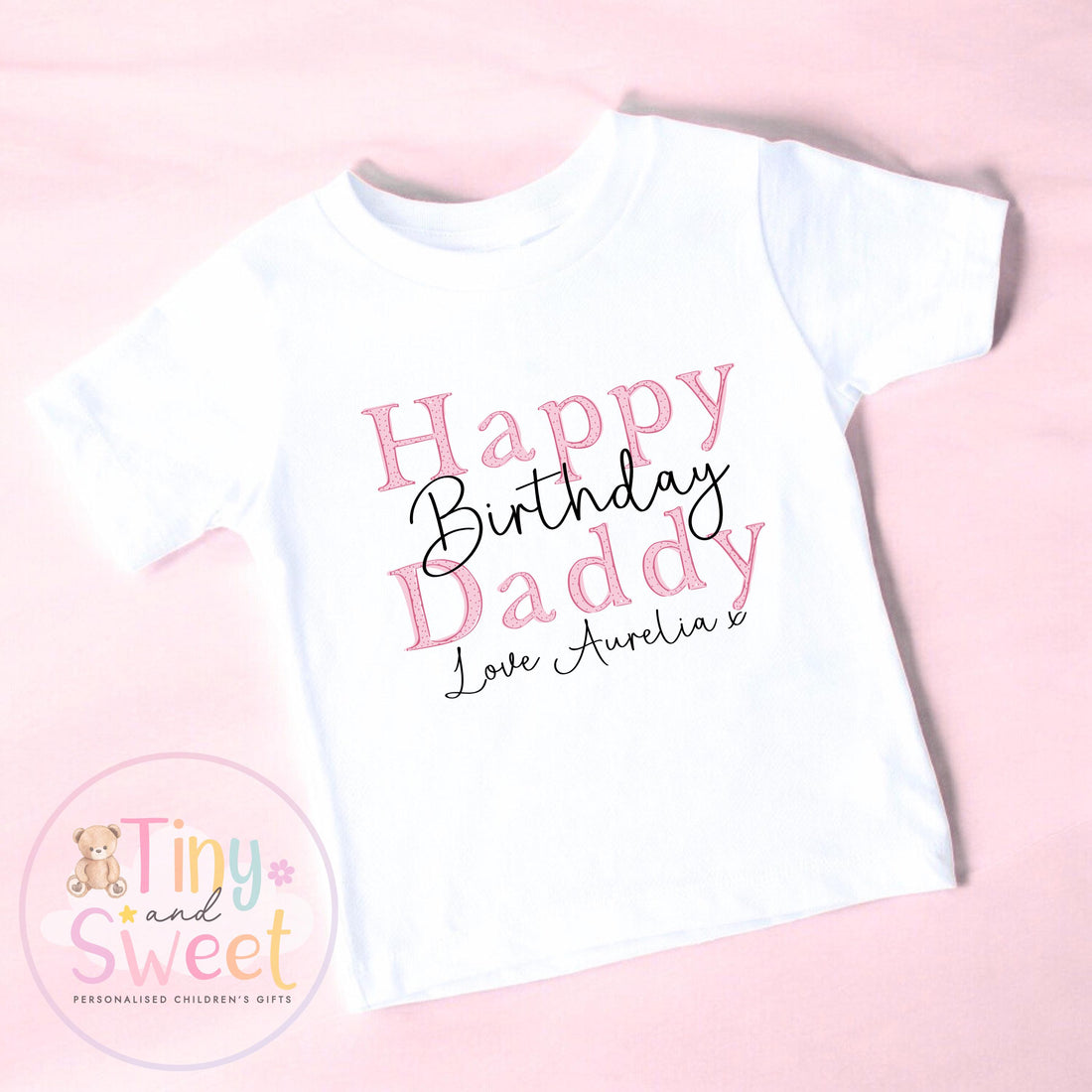 Happy Birthday Daddy T-Shirt: First Birthday As Daddy Gift, Soft Cotton