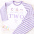 Personalised Unicorn Birthday PJs - Lilac Cotton Girls Pyjamas (UK Only)