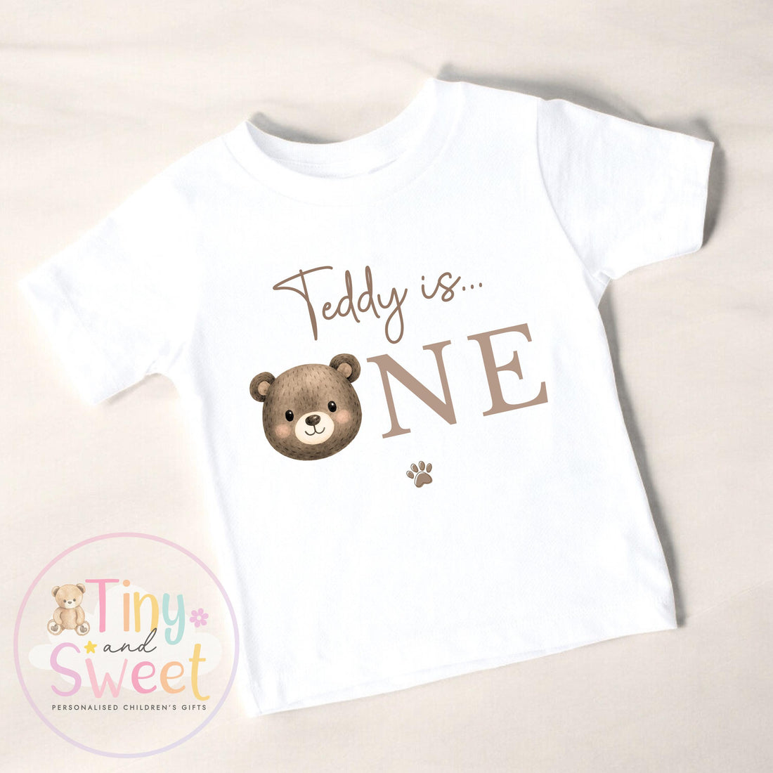 Personalised Teddy Bear Birthday Sweatshirt, Beary First Birthday Tee, 1st, 2nd, 3rd, 4th, Teddy, Bear Theme Birthday T-Shirt