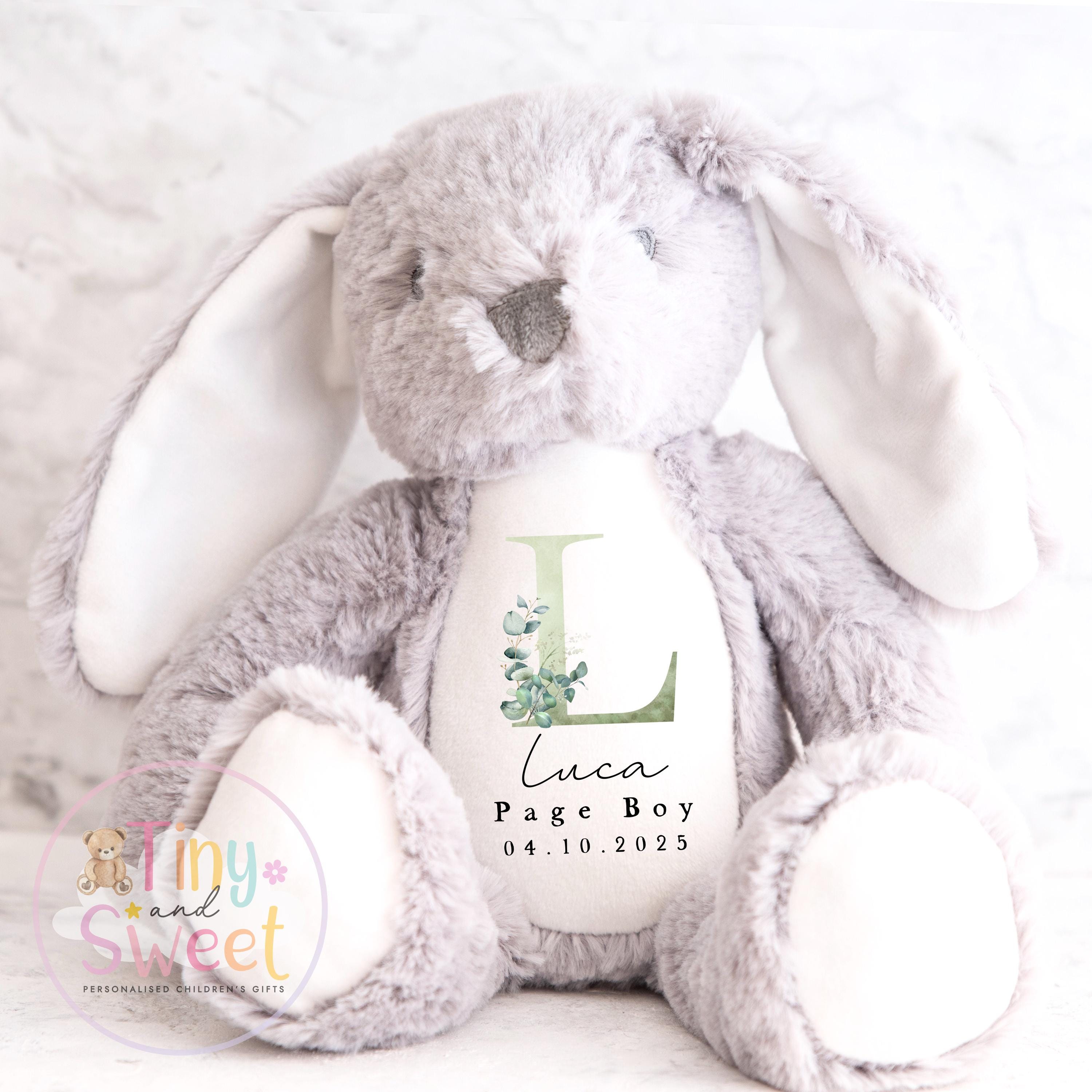 Personalised Page Boy Bunny: Soft Plush Wedding Keepsake