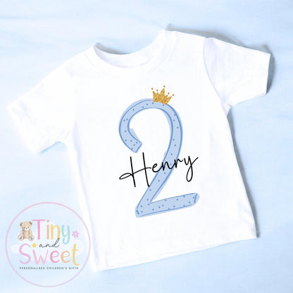 Personalised Birthday T Shirt, Number Bday Tee, Birthday Gift, Toddler Birthday Top, Child Birthday T Shirt, Birthday Keepsake, Number Top