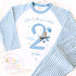 Personalised Blue Air Plane Birthday Pyjamas – Boys ‘When I Wake Up I’ll Be…’ PJs – Toddler Birthday Pjs, Blue Aeroplane Pyjamas