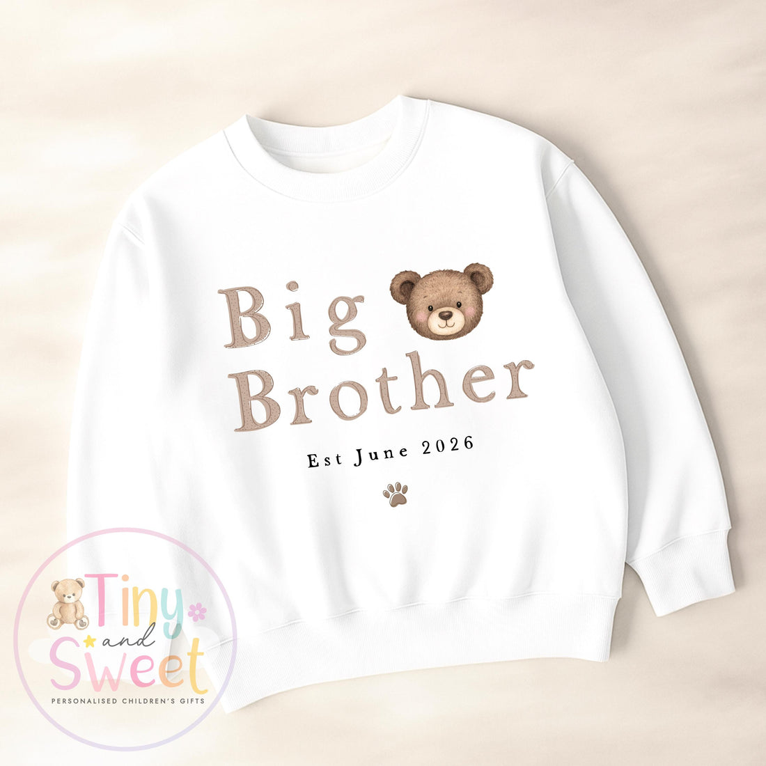 Big Brother Personalised Sweatshirt - Big Brother Announcement - Promoted to Big Brother - Sibling Announcement - Big Brother Gift