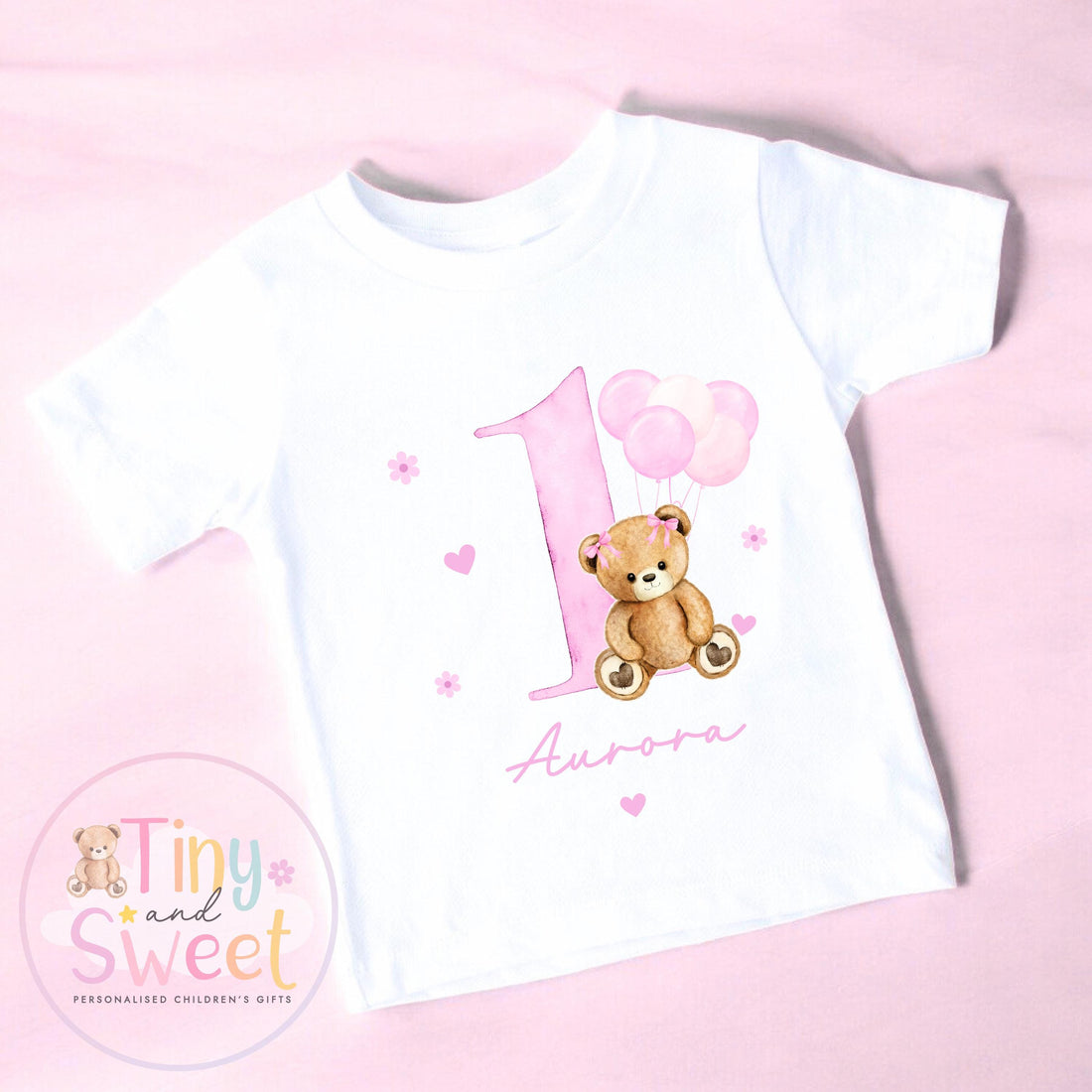 Personalised Teddy Bear Birthday Sweatshirt, T Shirt, Custom Beary First Birthday Tee, 1st Birthday Tshirt, 2nd, 3rd, Blue Bear