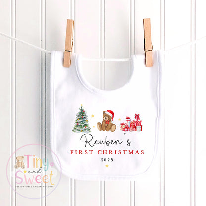 My First Christmas Sleepsuit, Personalised My First Christmas Babygrow, Baby’s 1st Christmas Outfit, Newborn Christmas Outfit, First Xmas