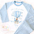 Personalised Blue Hot Air Balloon Birthday Pyjamas – Boys ‘When I Wake Up I’ll Be…’ PJs – Toddler Birthday Pjs, Cute Teddy Bear Pyjamas