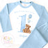 Blue Teddy Bear Birthday Pyjamas, When I Wake Up I’ll Be..., Teddy Bear Birthday PJs, Blue Boys Sleepwear, Personalised Teddy Toddler Pjs