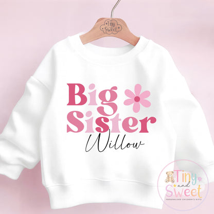 Promoted to Big Sister Sweatshirt - Pregnancy Announcement T Shirt, New Sibling Gift