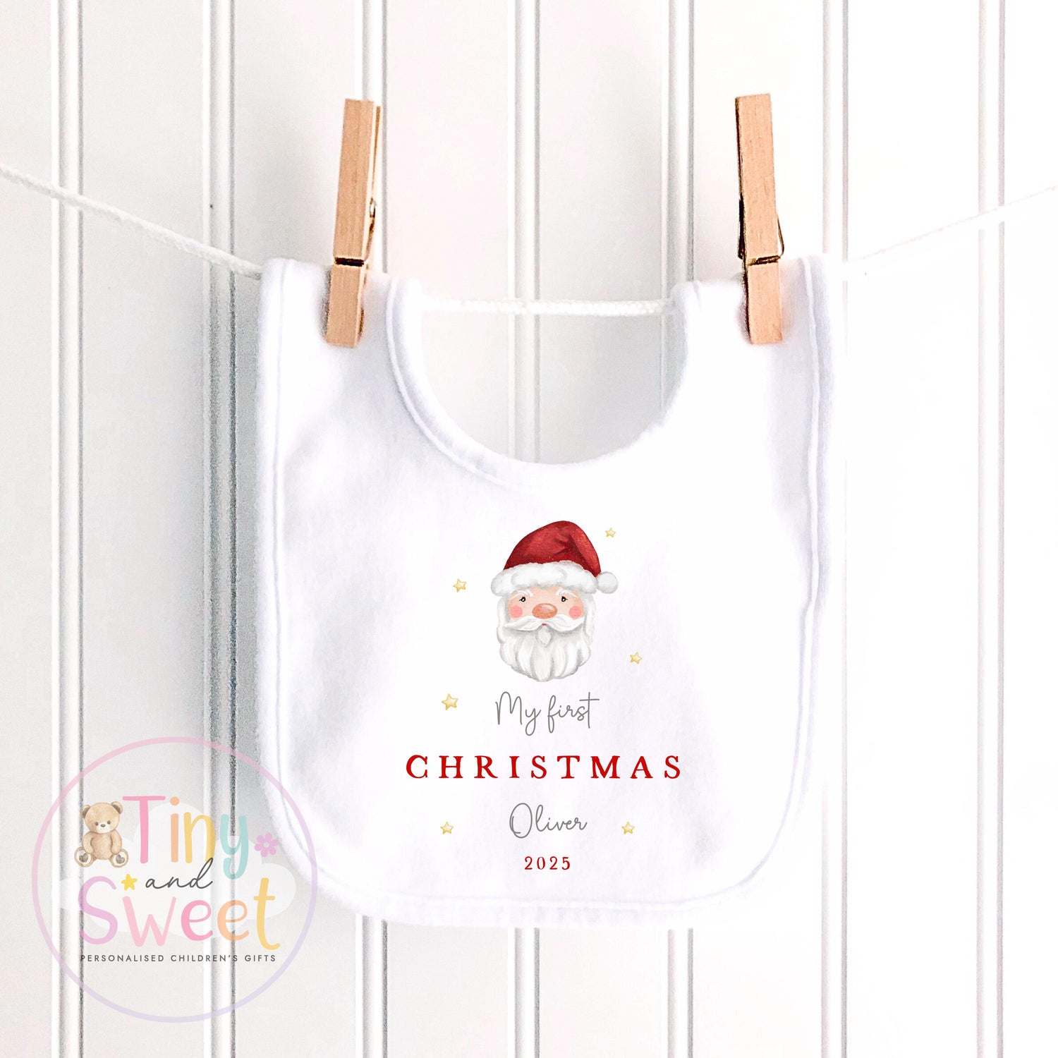 Personalised Babies First Christmas Sleepsuit, Babies 1st Xmas Gift Idea, Pyjamas, 1st Xmas Babygrow, Christmas Outfit for baby