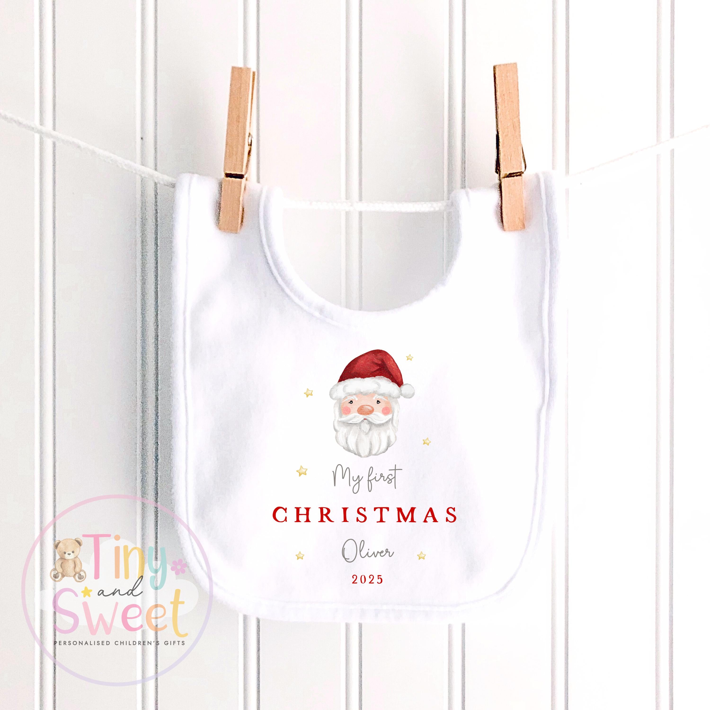 Personalised Babies First Christmas Sleepsuit, Babies 1st Xmas Gift Idea, Pyjamas, 1st Xmas Babygrow, Christmas Outfit for baby