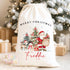 Santa Visits Personalised Christmas Sack