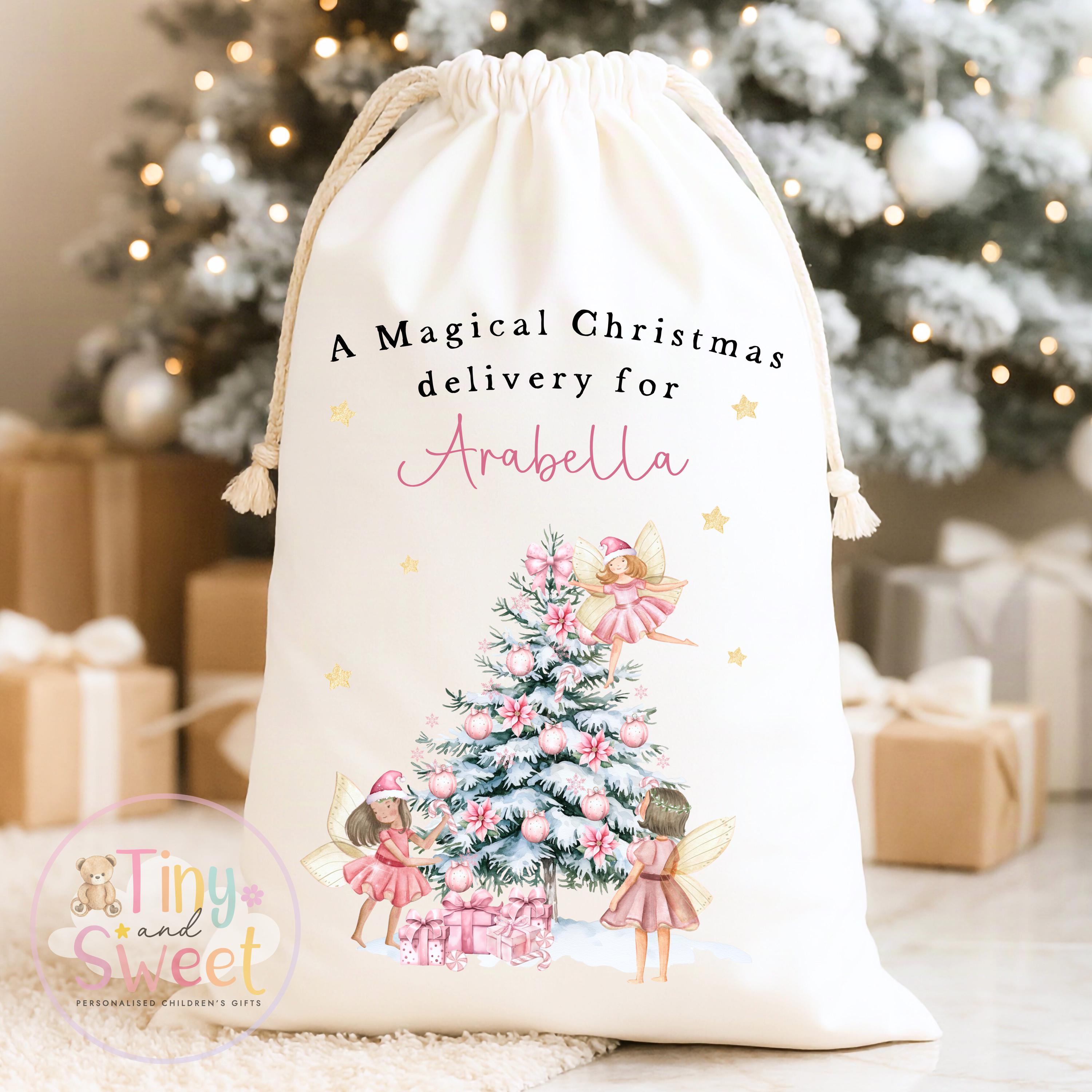 Magical Fairies Personalised Christmas Sack