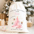 Pink Tree Fairy Personalised Christmas Sack