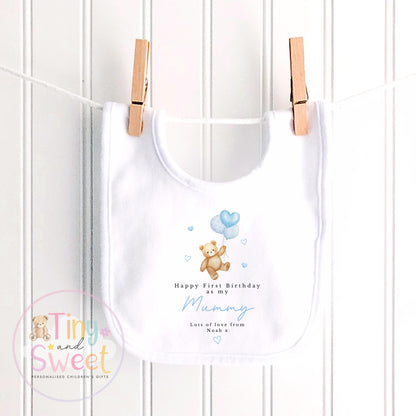 Happy 1st Birthday as My Mummy Sleepsuit, Baby Gift from Newborn, Personalised Baby Outfit, First Birthday as Mummy, Cute Baby Vest for Mum