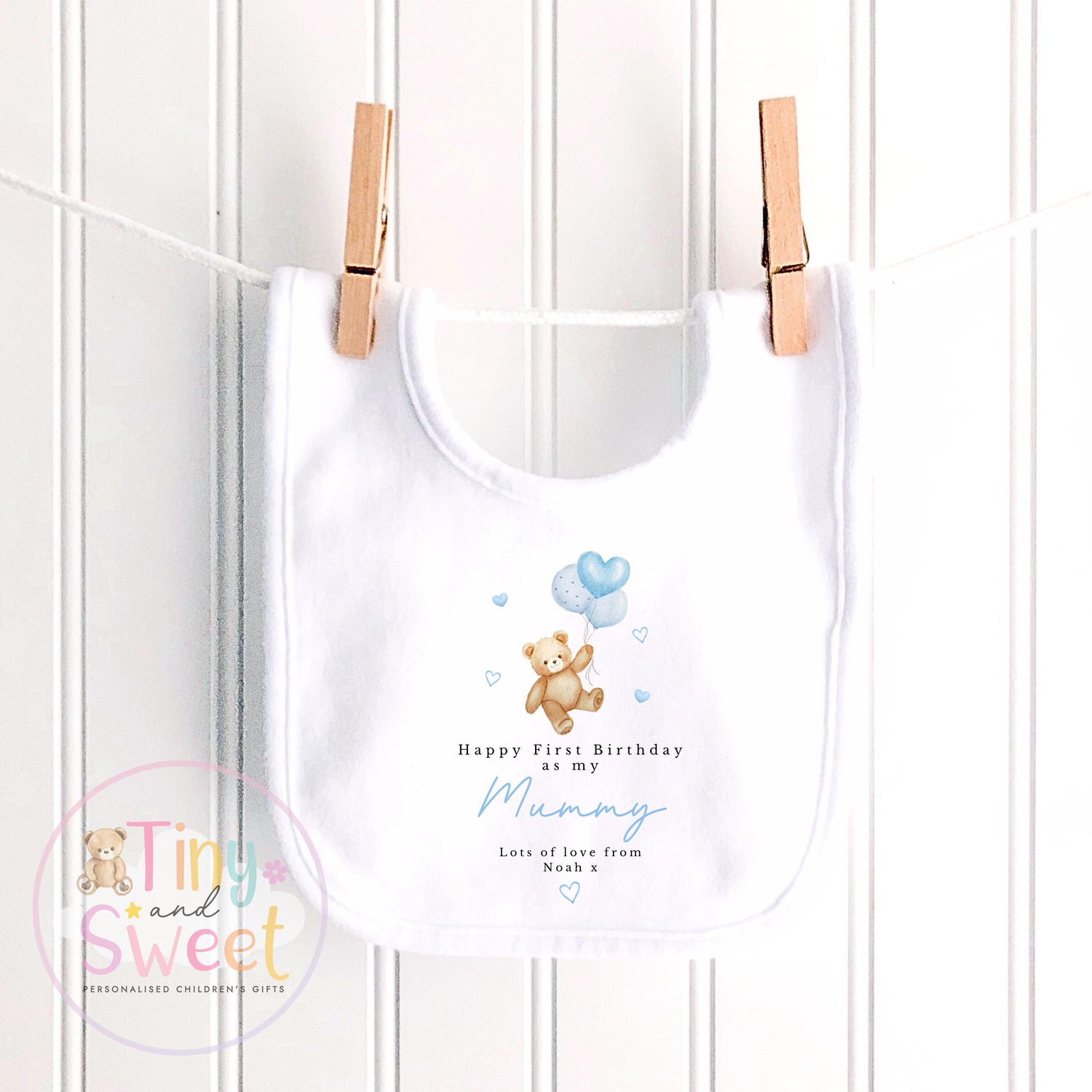 Happy 1st Birthday as My Mummy Sleepsuit, Baby Gift from Newborn, Personalised Baby Outfit, First Birthday as Mummy, Cute Baby Vest for Mum