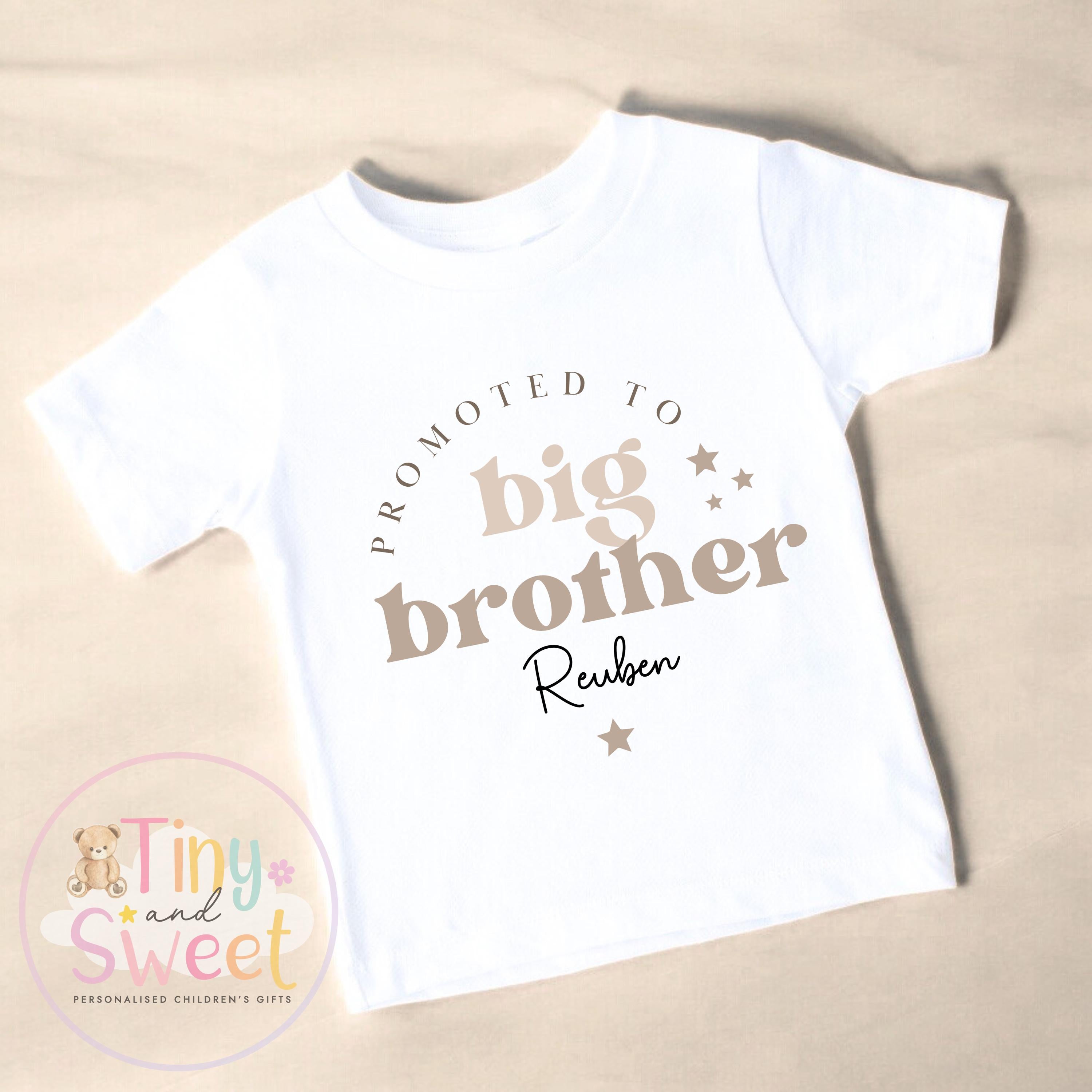 Promoted to Big Brother Sweatshirt - Pregnancy Announcement T Shirt, New Sibling Gift
