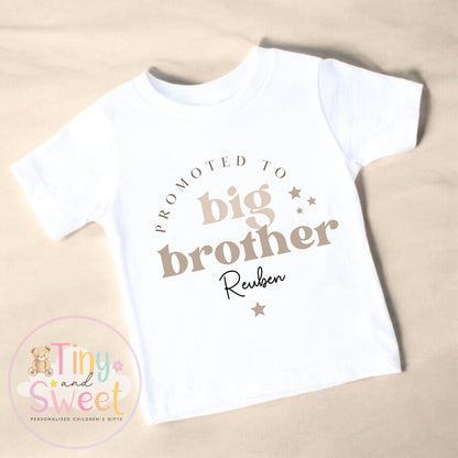 Promoted to Big Brother Sweatshirt - Pregnancy Announcement T Shirt, New Sibling Gift