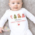 Personalised First Christmas Teddy Bear Baby Grow , My First Christmas, Custom Name Sleepsuit, Baby’s First Christmas, Xmas Baby Outfit