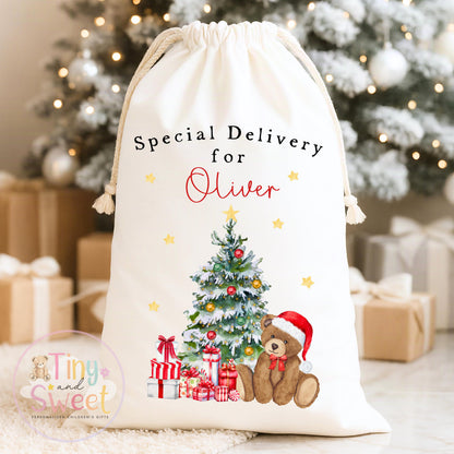 Personalised Christmas Sack, My First Christmas Sack, Santa sack, Babies 1st Christmas, Christmas Eve Bag, Custom Baby Gift, Baby Girl/Boy
