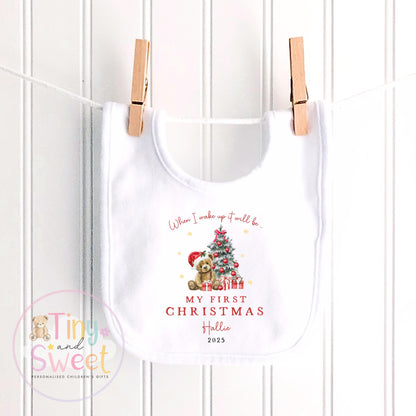My First Christmas Sleepsuit, Personalised My First Christmas Babygrow, Baby’s 1st Christmas Outfit, Newborn Christmas Outfit, First Xmas