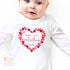 Valentines Day babygrow, 1st valentines day sleepsuit, 1st Valentines as My Daddy, New Dad Gift, Daddy Valentines