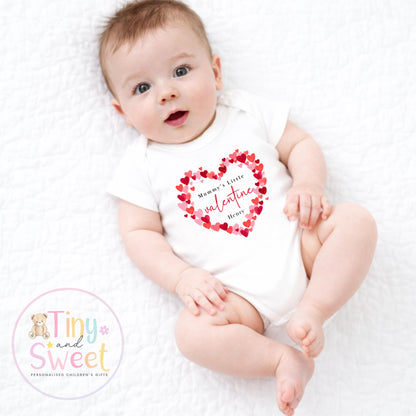 Valentines Day babygrow, 1st valentines day sleepsuit, 1st Valentines as My Daddy, New Dad Gift, Daddy Valentines