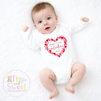 Valentines Day babygrow, 1st valentines day sleepsuit, 1st Valentines as My Daddy, New Dad Gift, Daddy Valentines