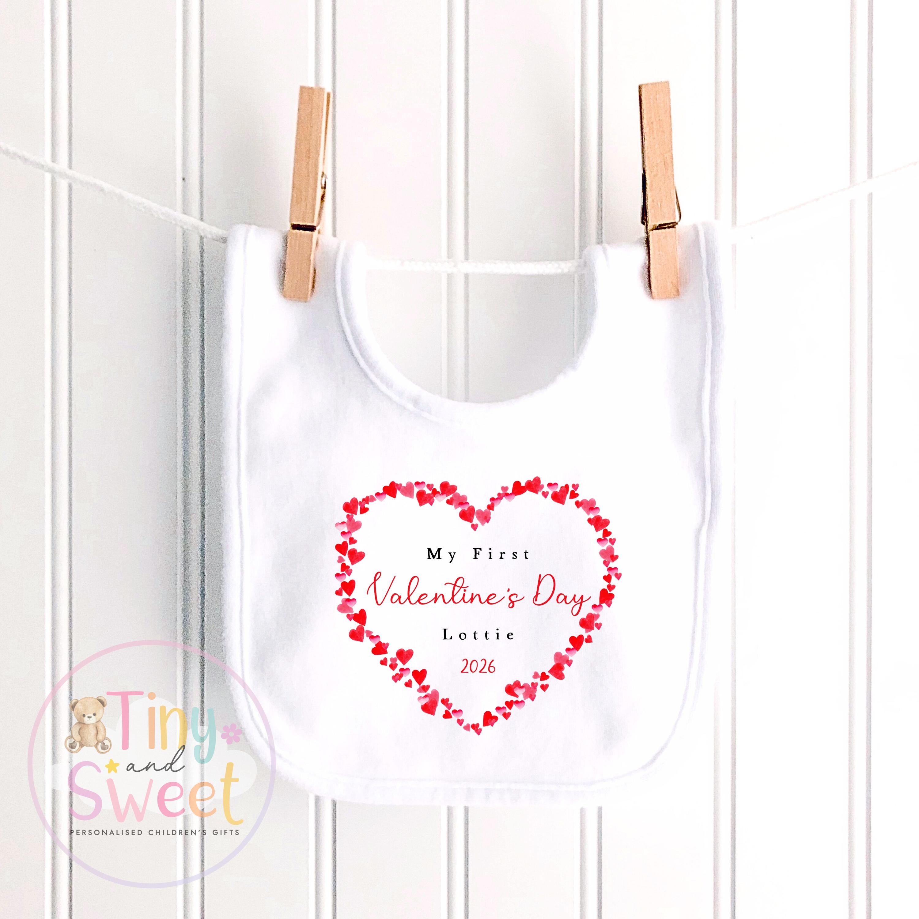 My First Valentines Day babygrow, 1st valentines day sleepsuit, 1st Valentines as My Daddy, New Dad Gift, Daddy Valentines