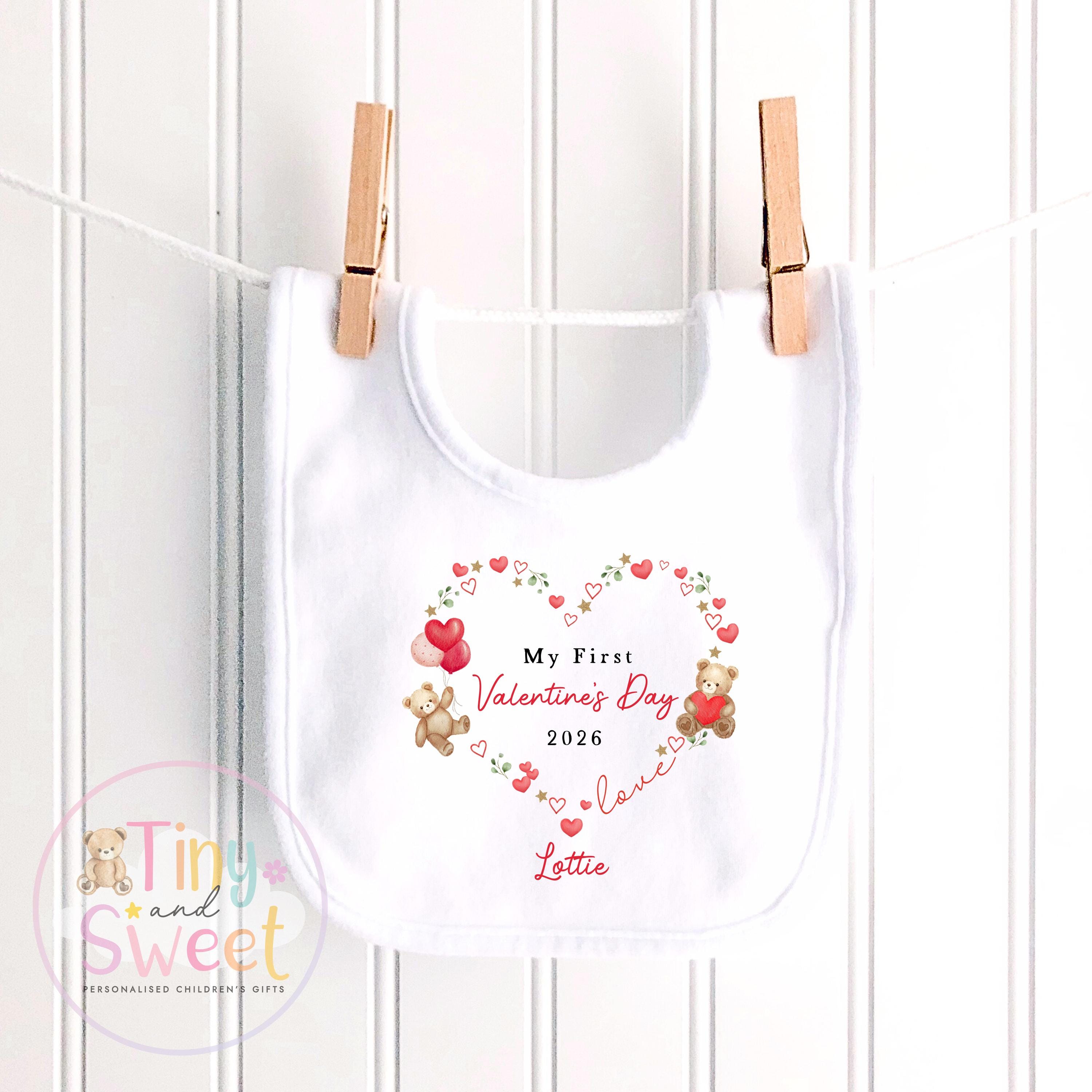 My First Valentines Day babygrow, 1st valentines day sleepsuit, 1st Valentines as My Daddy, New Dad Gift, Daddy Valentines