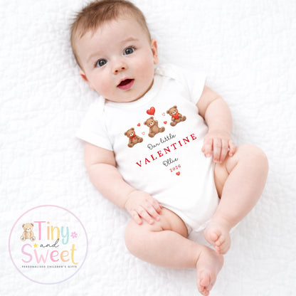 Valentines Day T Shirt, 1st valentines day sleepsuit, 1st Valentines as My Daddy, New Dad Gift, Daddy Valentines