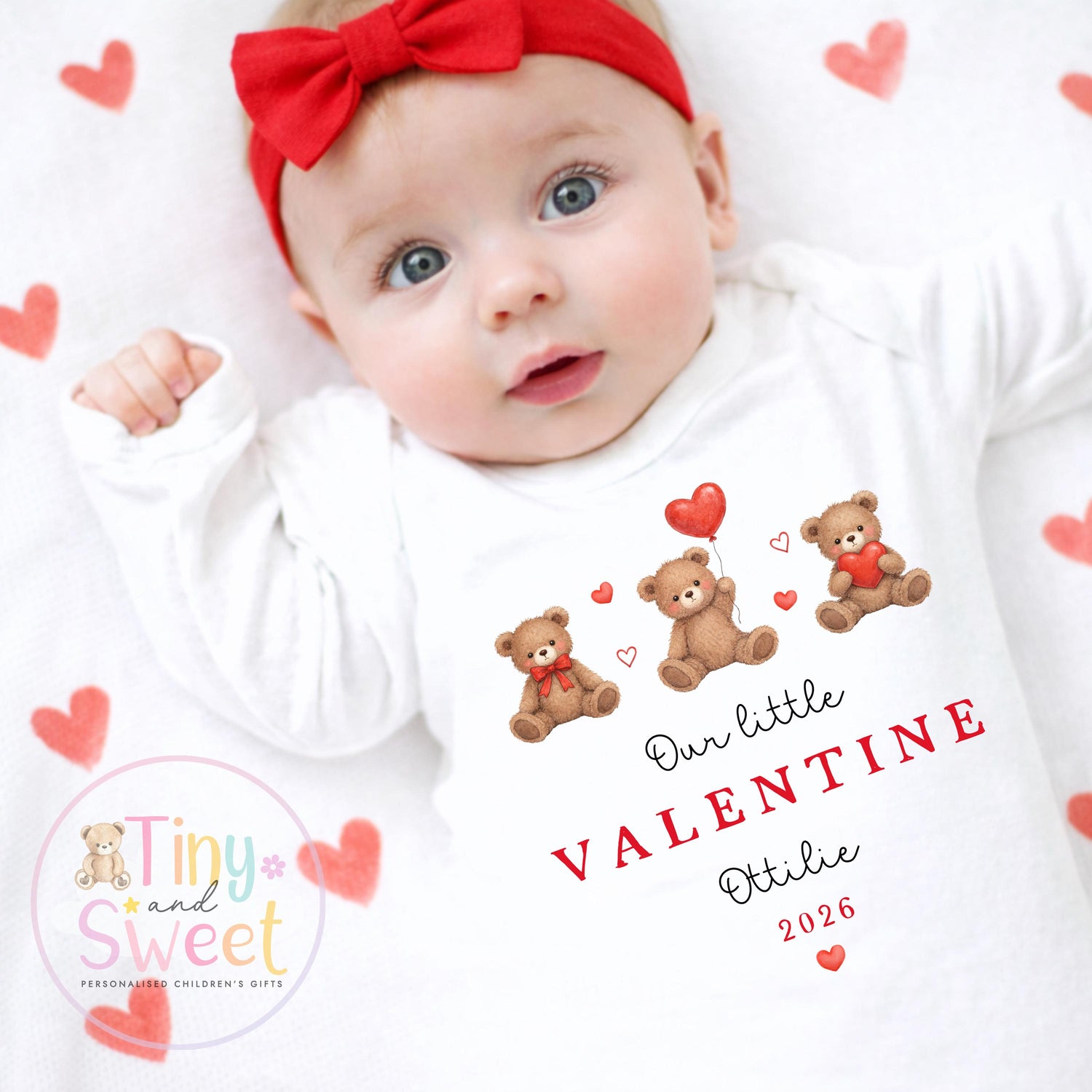 My First Valentines Day babygrow, 1st valentines day sleepsuit, 1st Valentines as My Daddy, New Dad Gift, Daddy Valentines