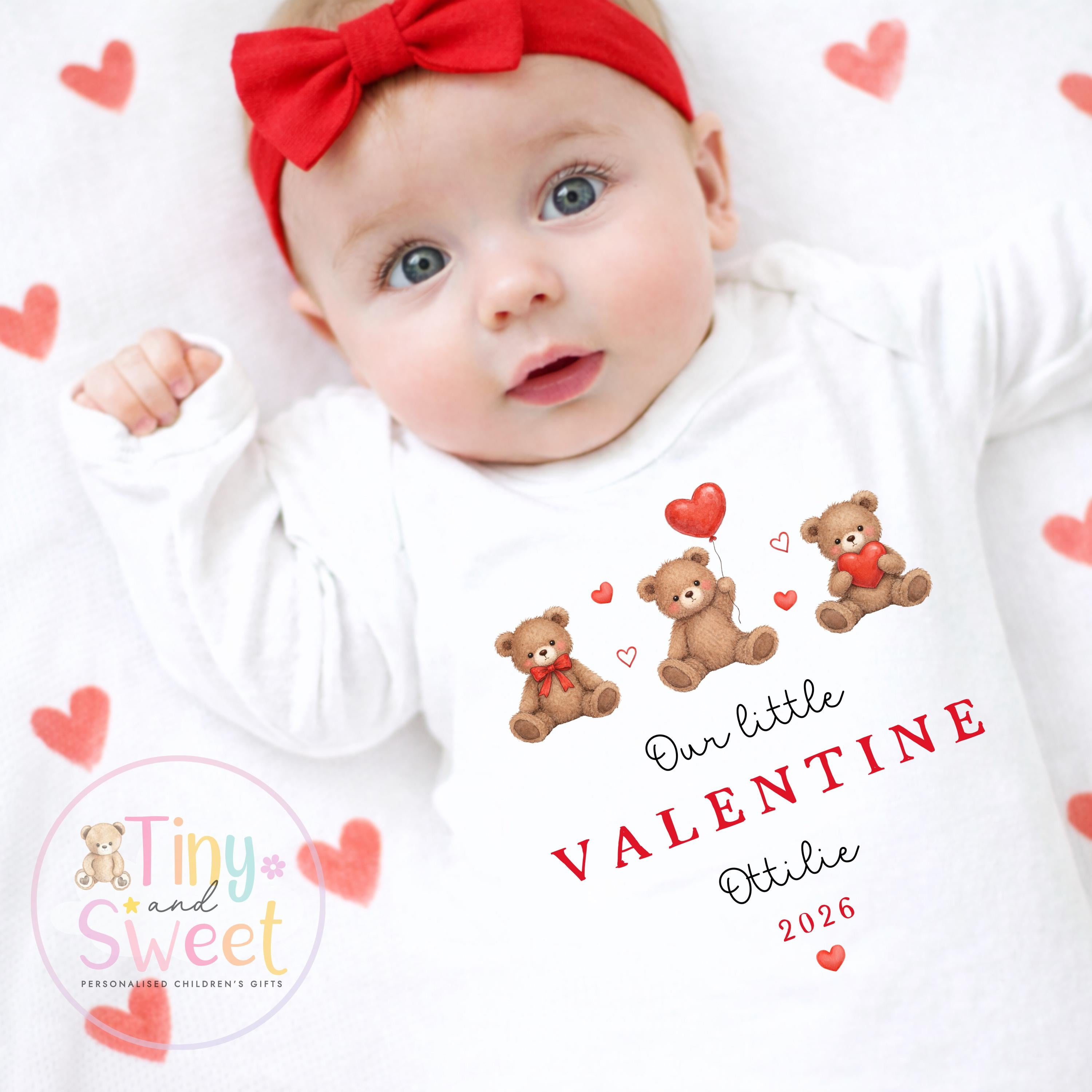 My First Valentines Day babygrow, 1st valentines day sleepsuit, 1st Valentines as My Daddy, New Dad Gift, Daddy Valentines