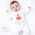 My First Valentines Day babygrow, 1st valentines day sleepsuit, 1st Valentines as My Daddy, New Dad Gift, Daddy Valentines