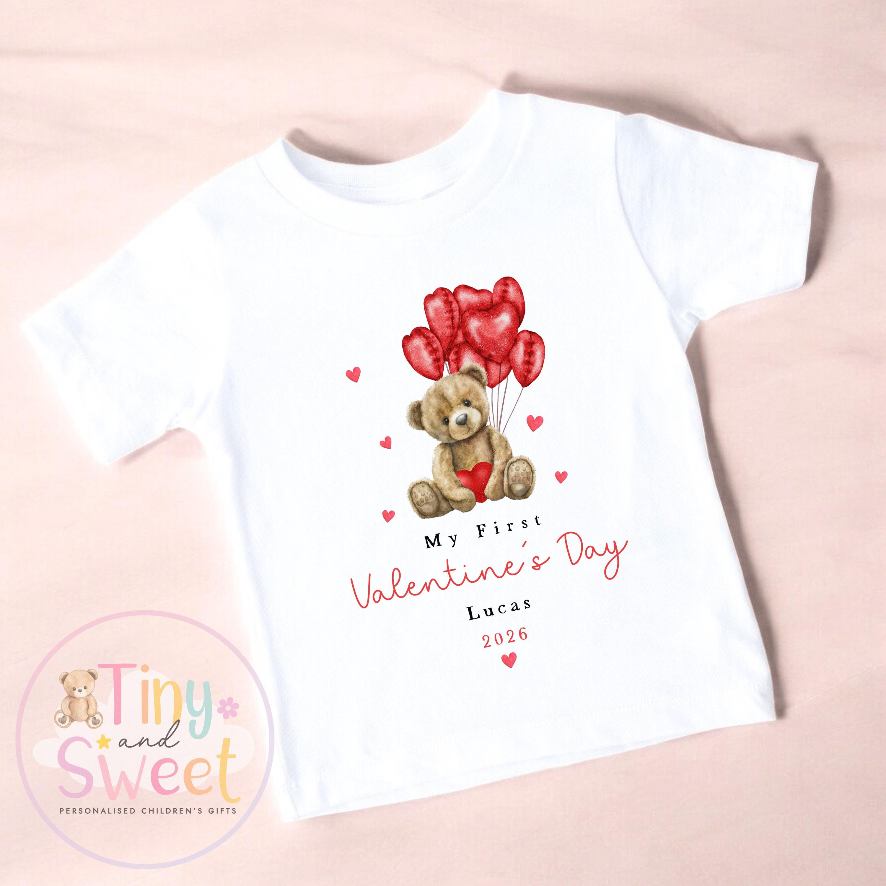 My First Valentines Day babygrow, 1st valentines day sleepsuit, 1st Valentines, New Baby Gift, Daddy Mummy Valentines