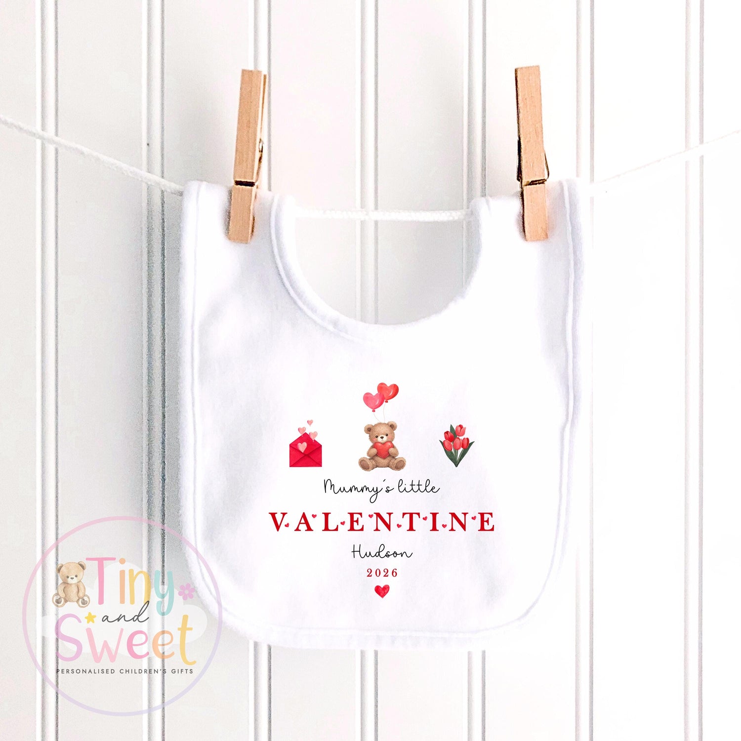 Mummy/Daddys Little Valentine Personalised Babygrow