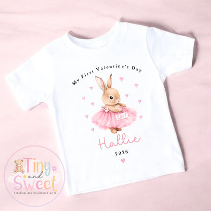 My First Valentines Day babygrow, 1st valentines day sleepsuit, 1st Valentines, New Baby Gift, Daddy Mummy Valentines