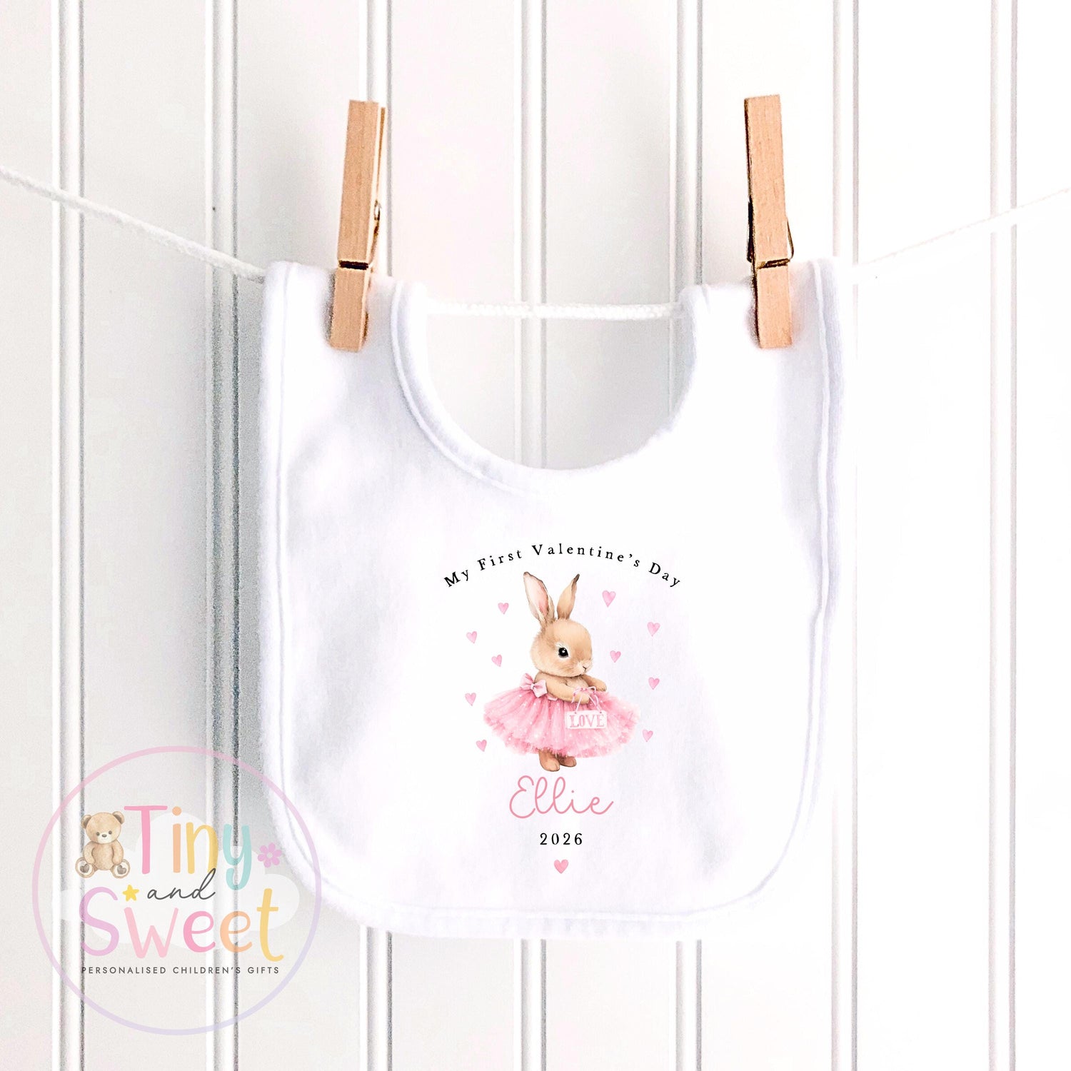 My First Valentines Day babygrow, 1st valentines day sleepsuit, 1st Valentines, New Baby Gift, Daddy Mummy Valentines