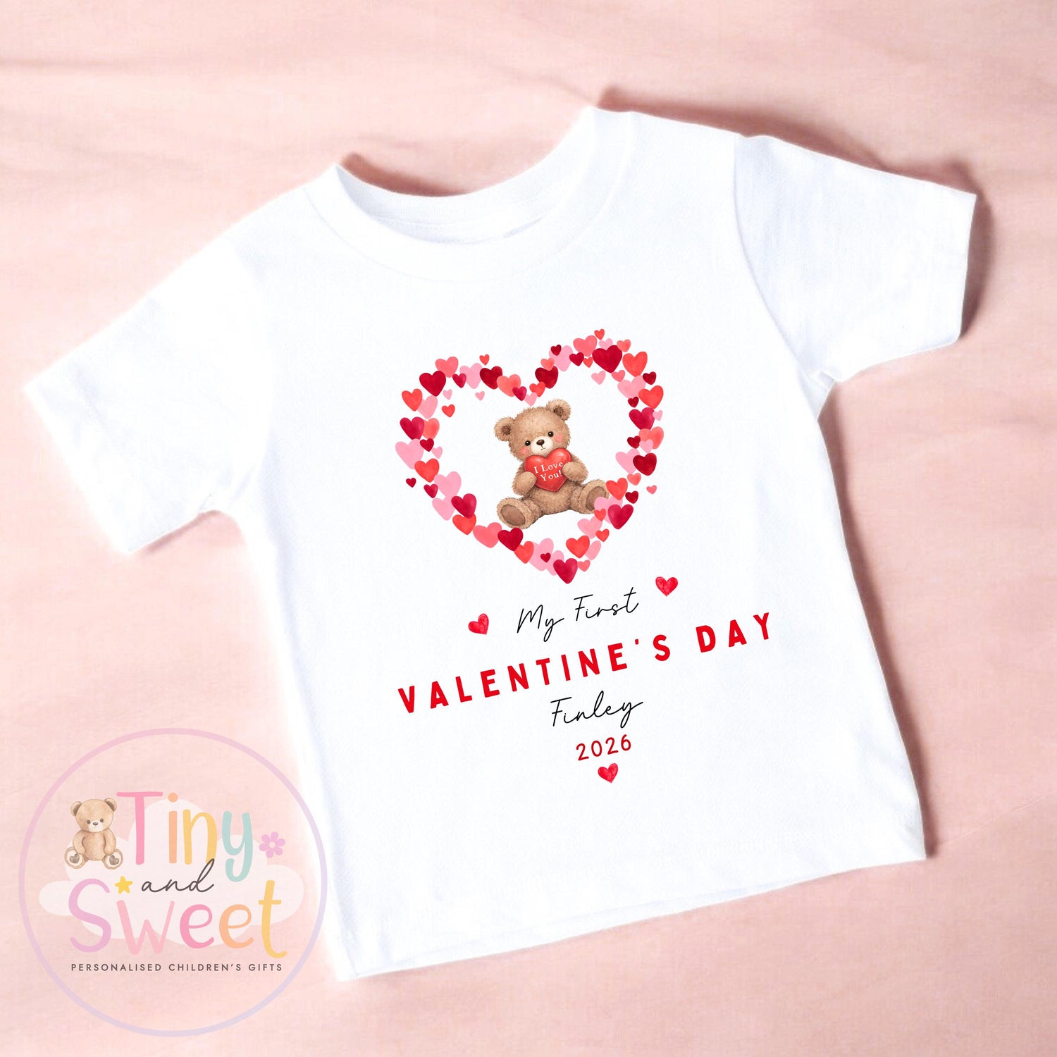 My First Valentines Day babygrow, 1st valentines day sleepsuit, 1st Valentines, New Baby Gift, Daddy Mummy Valentines